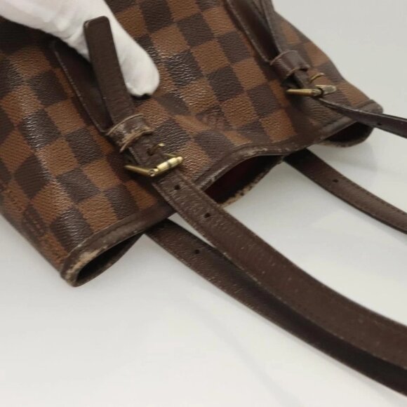 LOUIS VUITTON Damier Ebene Marais Shoulder Bag - Picture 6 of 16